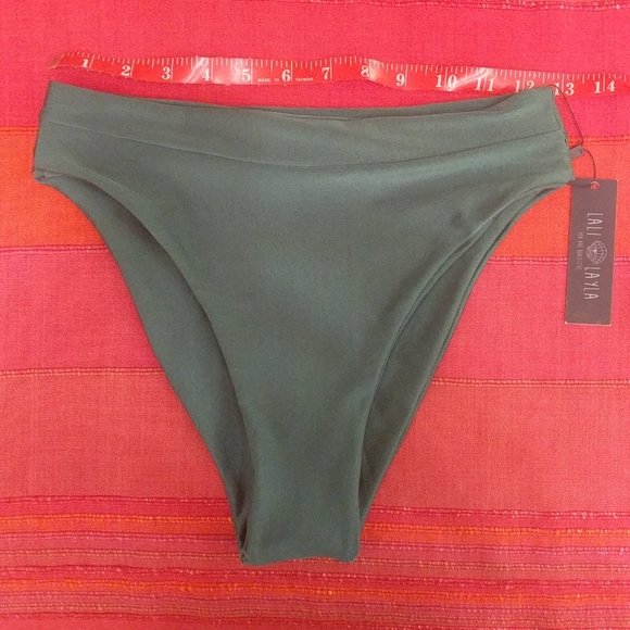"Emerald City" bikini top M, bottom L! - Picture 3 of 4